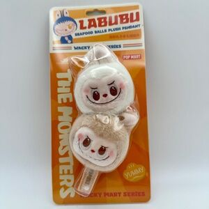 Pop Mart Labubu Whacky Mart Series Seafood Balls Plush Pendant